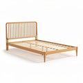 Houten bed met lattenbodem en spijlen hoofdbord 200 x 160 x 100cm